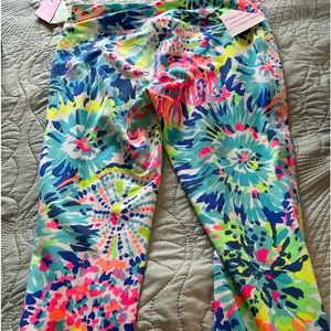 Lilly Pulitzer cropped yoga pants
